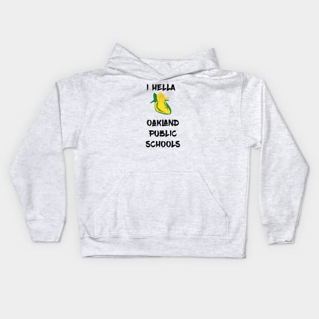 Hella ❤️ Public Schools Kids Hoodie by mikelcal